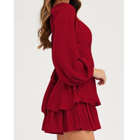 NWOT Fixmatti Women Ruffle Romper - Picture 2 of 5